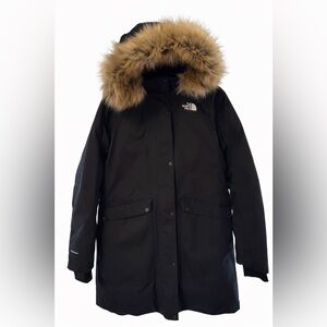 North Face Women’s Jacket NWT with Detachable Fur Hood XL Black Northface Coat